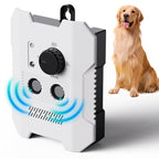 Automatic Ultrasonic Dog Barking Deterrent with 3 Adjustable Frequencies - Safe No Shock Bark Silencer
