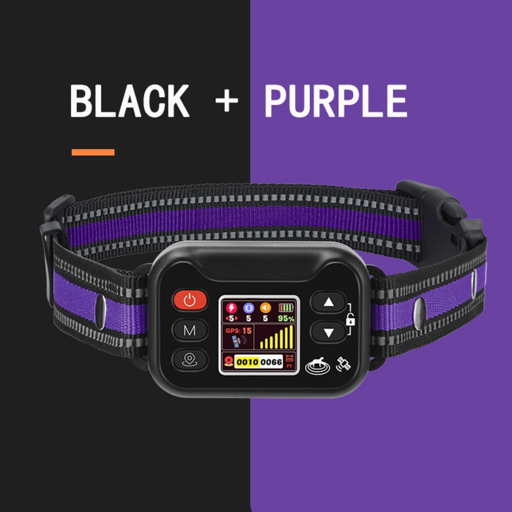 GPS Dog Training Collar with Remote – Waterproof, Rechargeable, Beep/Vibration/Shock Modes for All Breeds