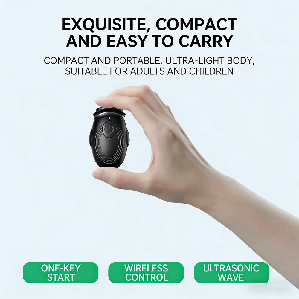 Rechargeable Ultrasonic Dog Repeller - Anti-Bark Device with LED Flashlight for Safe Pet Training & Aggressive Dog Deterrent