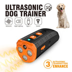 Stop Dog Barking Instantly - 3-in-1 Ultrasonic Repeller with Flashlight, Rechargeable Handheld Dog Training Device, No Shock, Ideal for Indoor & Outdoor Walks, Neighbor’s Dog Control