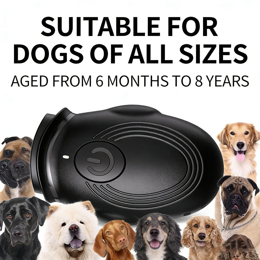 Rechargeable Ultrasonic Dog Repeller - Anti-Bark Device with LED Flashlight for Safe Pet Training & Aggressive Dog Deterrent