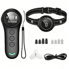2-in-1 Dog Training Collar with Remote - 500m Range IP67 Waterproof Dog Bark Collar, 3 Modes Beep Vibration Static, Rechargeable Electric Dog Collar for Small Medium Large Dogs