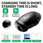 Rechargeable Ultrasonic Dog Repeller - Anti-Bark Device with LED Flashlight for Safe Pet Training & Aggressive Dog Deterrent