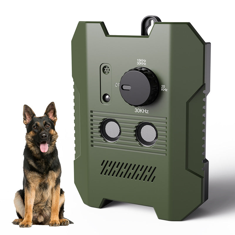 Automatic Ultrasonic Dog Barking Deterrent with 3 Adjustable Frequencies - Safe No Shock Bark Silencer