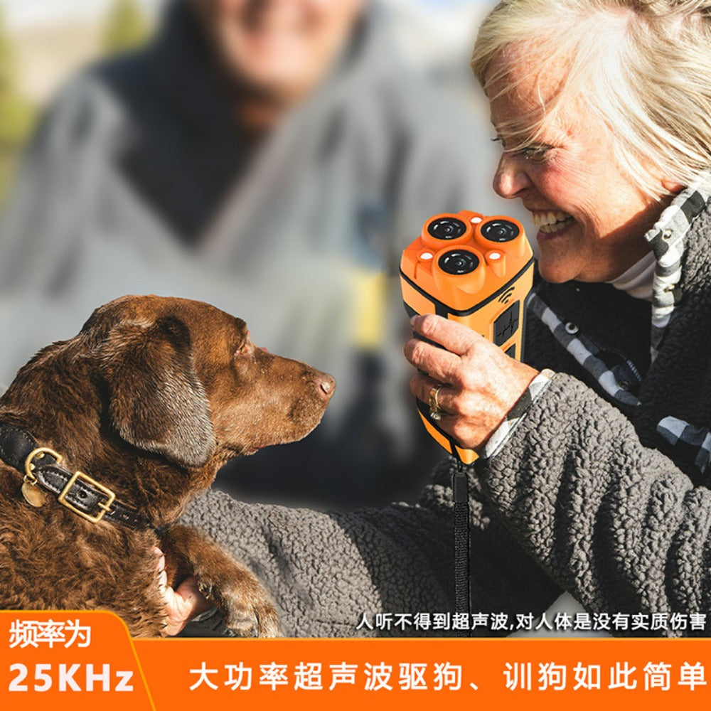 Ultrasonic Dog Training Device - Rechargeable Anti Barking Control for Dogs with LED Light | Safe & Effective Pet Behavior Corrector