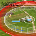 GPS Wireless Dog Fence with Remote Training Collar | 2000m Range, 3 Training Modes, Waterproof