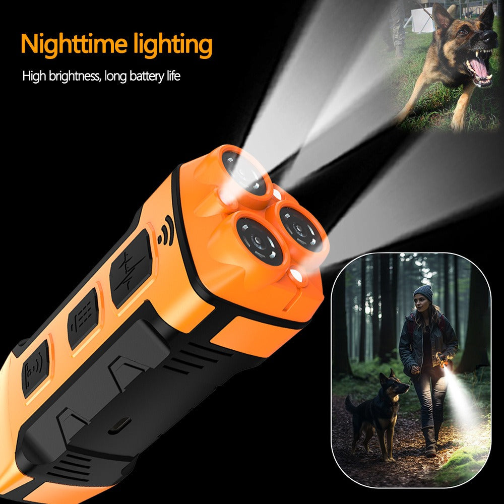 Ultrasonic Dog Training Device - Rechargeable Anti Barking Control for Dogs with LED Light | Safe & Effective Pet Behavior Corrector