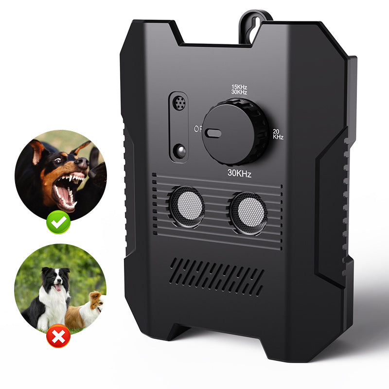 Automatic Ultrasonic Dog Barking Deterrent with 3 Adjustable Frequencies - Safe No Shock Bark Silencer