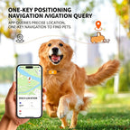 Pet GPS Tracker for Dogs & Cats, IP67 Waterproof Real-Time Location Tracking Collar with Voice Call & Geo-Fence, Rechargeable Smart Pet Locator with Historical Route