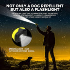 Ultrasonic Dog Chaser with Flashlight, 25000Hz Portable Dog Repellent for Aggressive Dogs, Rechargeable Handheld Dog Trainer Stop Barking, Multi-Function Pest Repeller for Outdoor Hiking, Camping