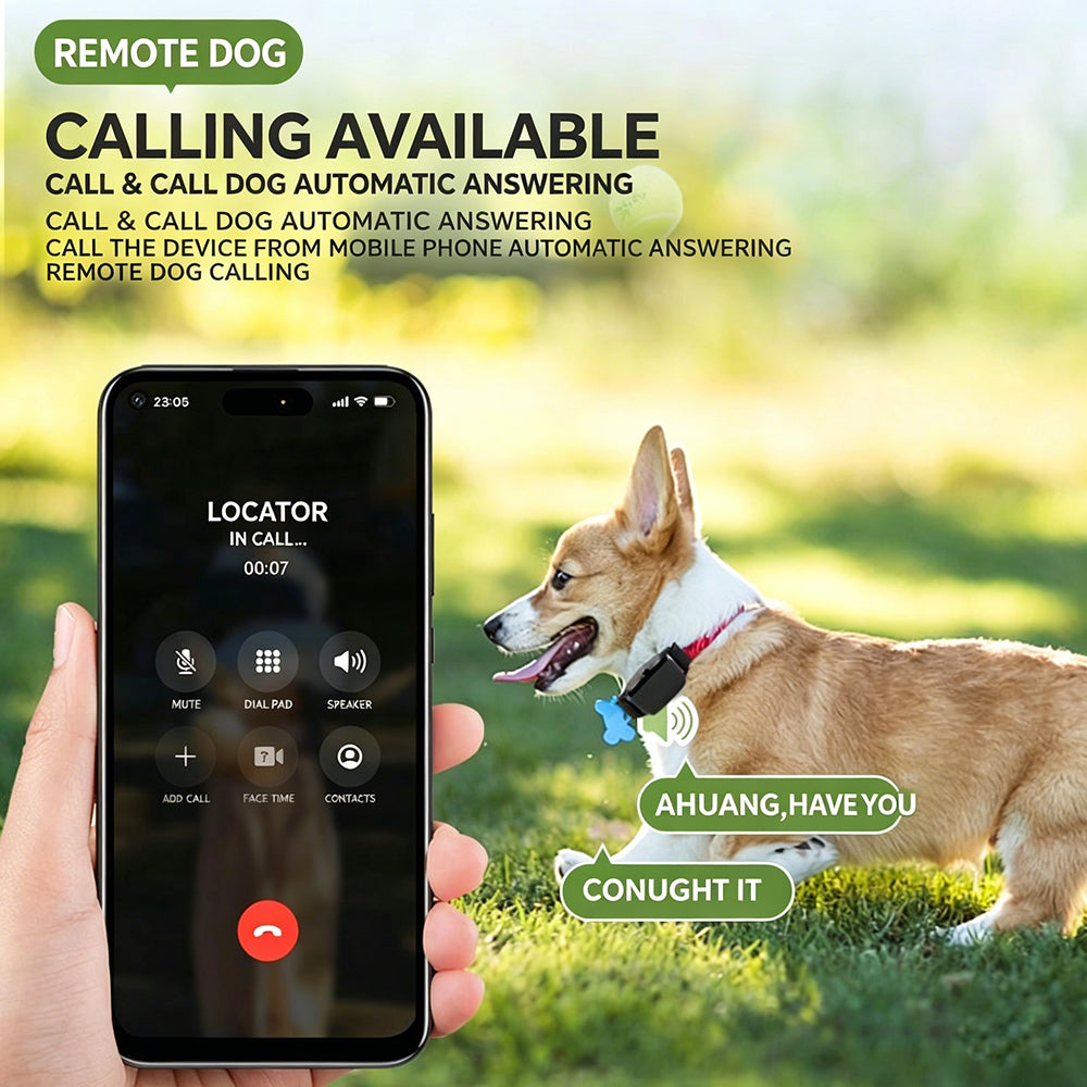 GPS Dog Tracker Collar, 5G Real-Time Location Pet Tracker with Anti-Lost Alarm, IP67 Waterproof for Dogs