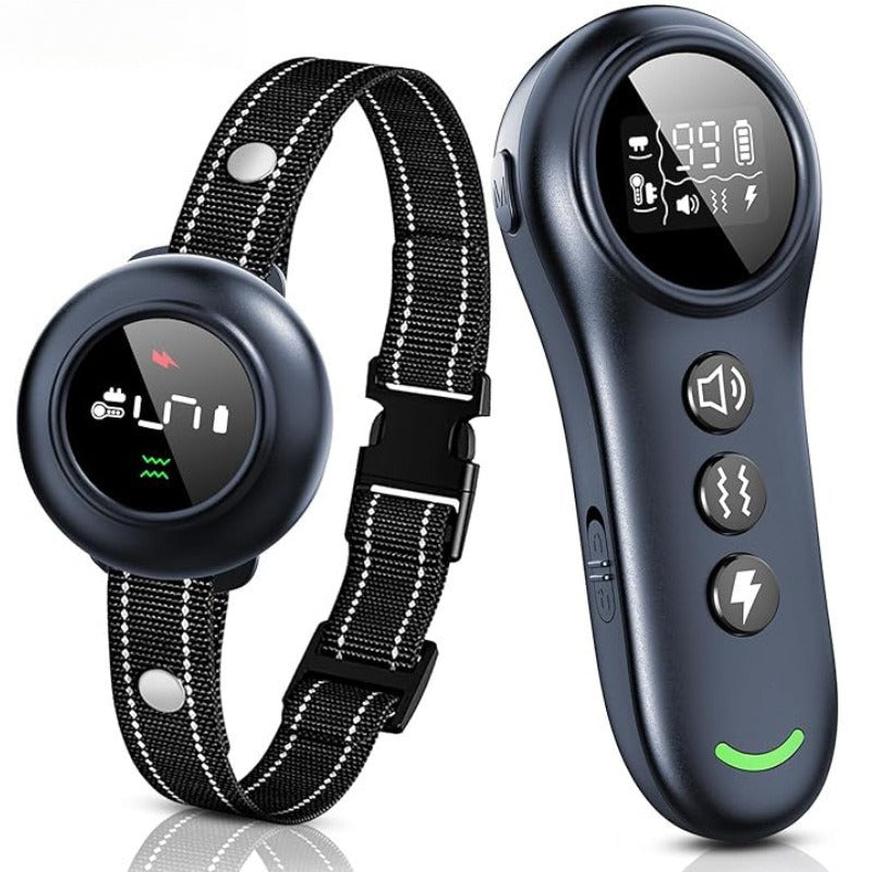 2-in-1 Dog Training Collar with Remote - 500m Range IP67 Waterproof Dog Bark Collar, 3 Modes Beep Vibration Static, Rechargeable Electric Dog Collar for Small Medium Large Dogs