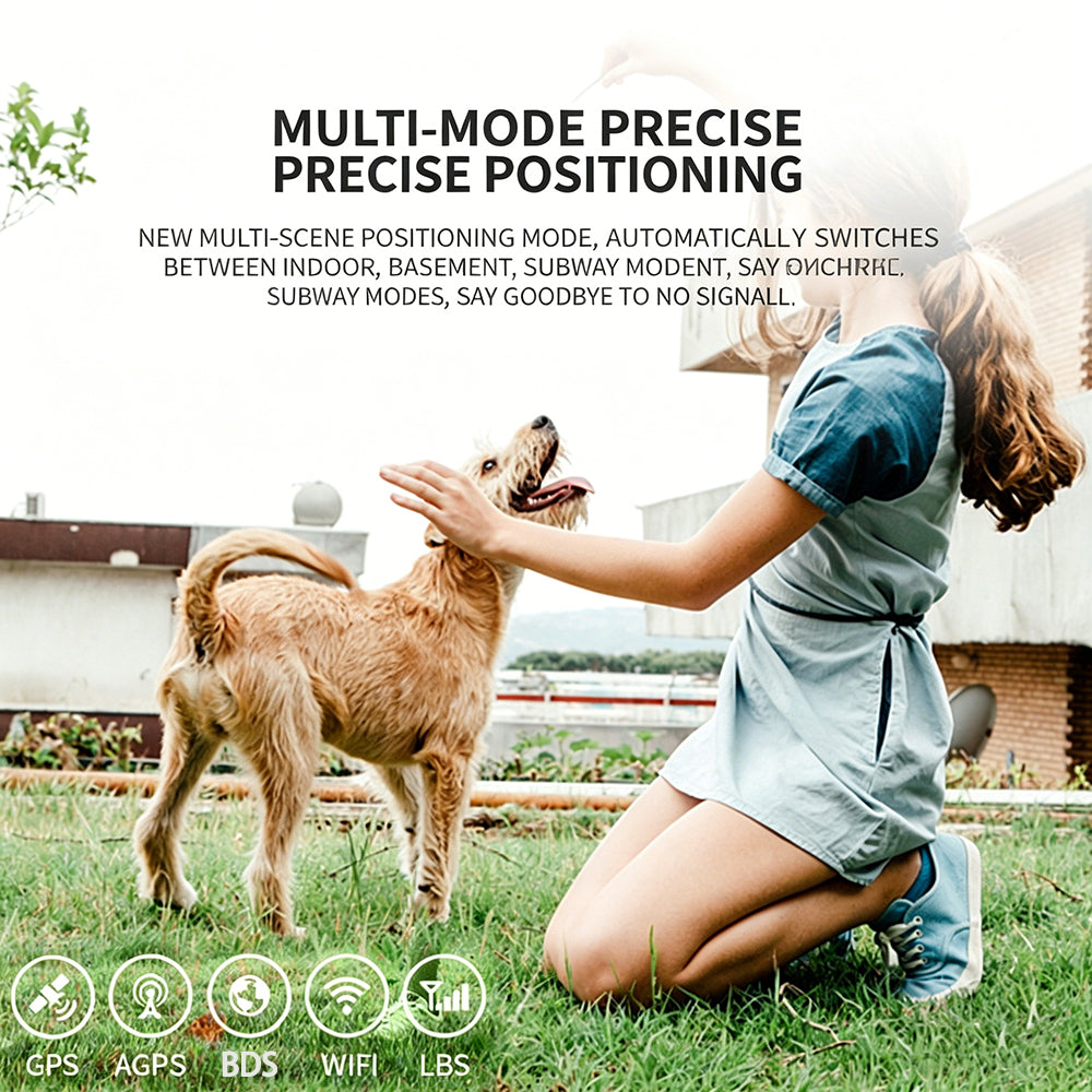 GPS Pet Tracker Collar - Never Lose Your Dog/Cat Again, Waterproof Real-Time Location with Smart Alerts & Long Standby