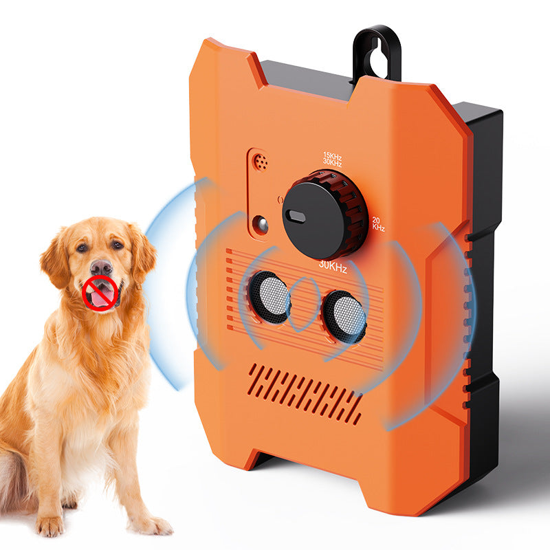 Automatic Ultrasonic Dog Barking Deterrent with 3 Adjustable Frequencies - Safe No Shock Bark Silencer