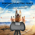 2-in-1 Wireless Dog Fence & Training Collar with Remote - 1600FT Range, IPX7 Waterproof, 3 Training Modes for Small Medium Large Dogs