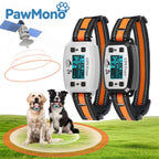 GPS Wireless Dog Fence System - Rechargeable Waterproof Pet Training Collar with GPS Tracking & Safe Boundary Control for All Dog Sizes