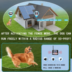 Dog Training Collar with Remote, 4-Dog System Waterproof Rechargeable E-Collar for Large Medium Small Dogs