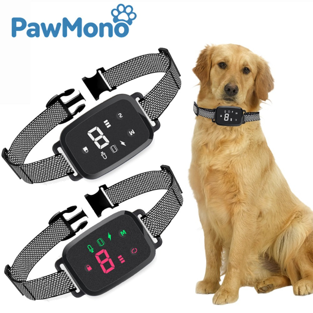 Rechargeable Automatic Dog Bark Collar, IP67 Waterproof Anti Barking Collar with 3 Training Modes for Small Medium Large Dogs