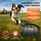2-in-1 Wireless Dog Fence & Training Collar with Remote - 1600FT Range, IPX7 Waterproof, 3 Training Modes for Small Medium Large Dogs