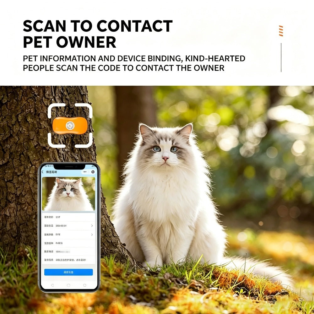 Pet GPS Tracker for Dogs & Cats, IP67 Waterproof Real-Time Location Tracking Collar with Voice Call & Geo-Fence, Rechargeable Smart Pet Locator with Historical Route