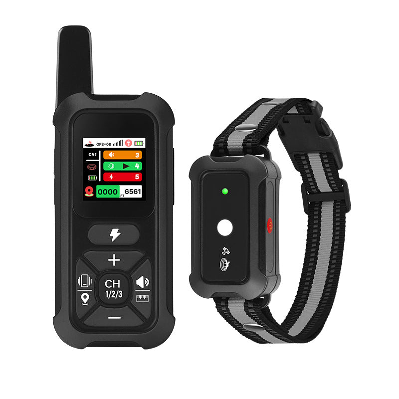 GPS Wireless Dog Fence with Remote Training Collar | 2000m Range, 3 Training Modes, Waterproof