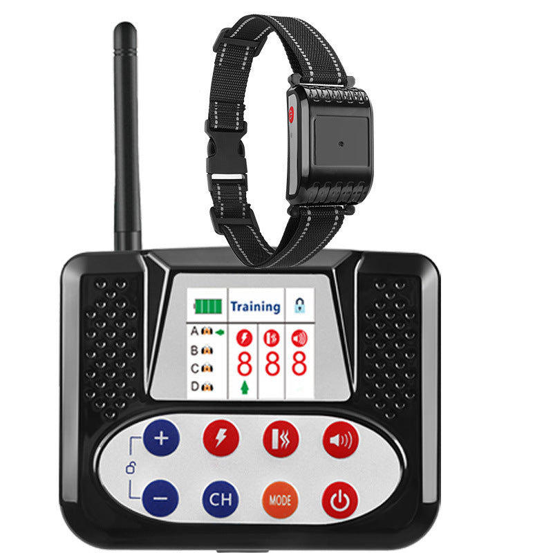 2-in-1 Wireless Dog Fence & Training Collar for 4 Dogs, Color LCD Screen, Waterproof Electric Pet Boundary Containment System with Beep/Vibration/Shock Modes