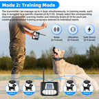 Wireless 4-Dog Training Collar System with Remote - Waterproof Rechargeable Pet Trainer with LCD Display & GPS Tracking