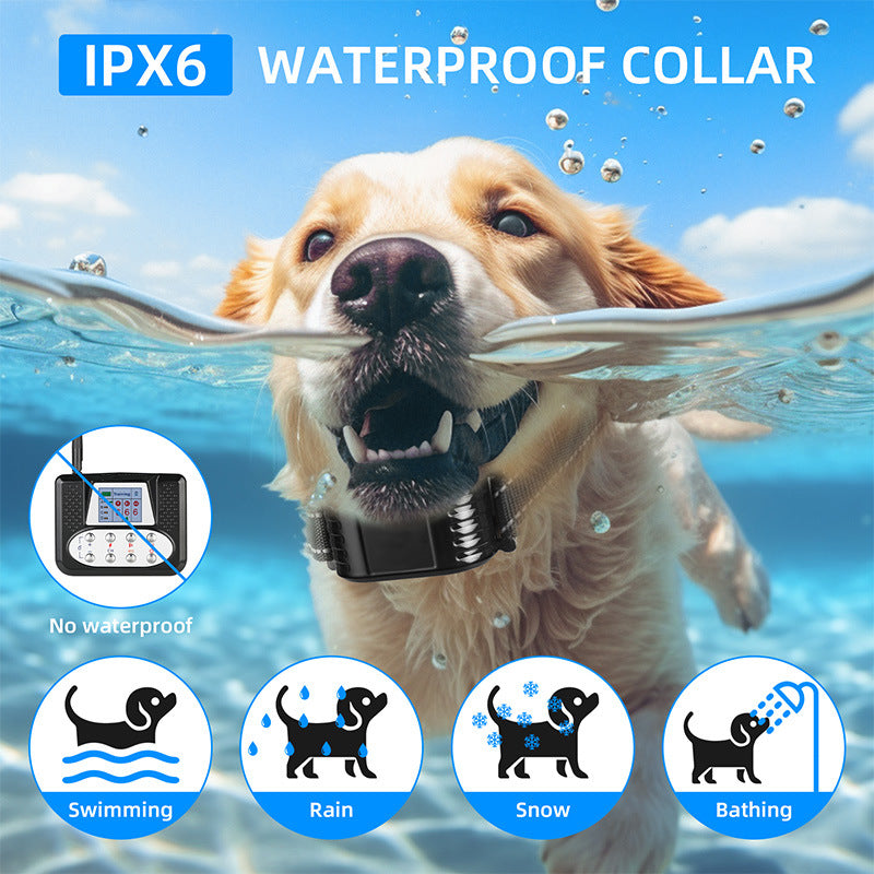 Wireless 4-Dog Training Collar System with Remote - Waterproof Rechargeable Pet Trainer with LCD Display & GPS Tracking