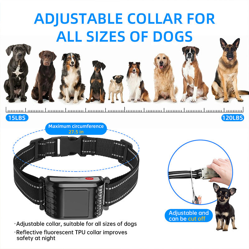 Wireless 4-Dog Training Collar System with Remote - Waterproof Rechargeable Pet Trainer with LCD Display & GPS Tracking