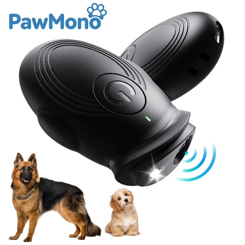 Rechargeable Ultrasonic Dog Repeller - Anti-Bark Device with LED Flashlight for Safe Pet Training & Aggressive Dog Deterrent