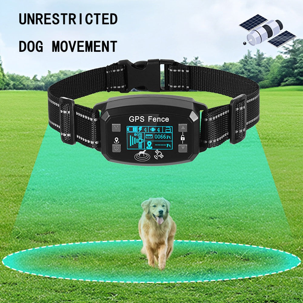 PawMono GPS Dog Fence Collar – Wireless Electronic Pet Containment System with GPS Tracking, Rechargeable & Waterproof for Small, Medium, Large Dogs