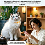Pet GPS Tracker for Dogs & Cats, IP67 Waterproof Real-Time Location Tracking Collar with Voice Call & Geo-Fence, Rechargeable Smart Pet Locator with Historical Route