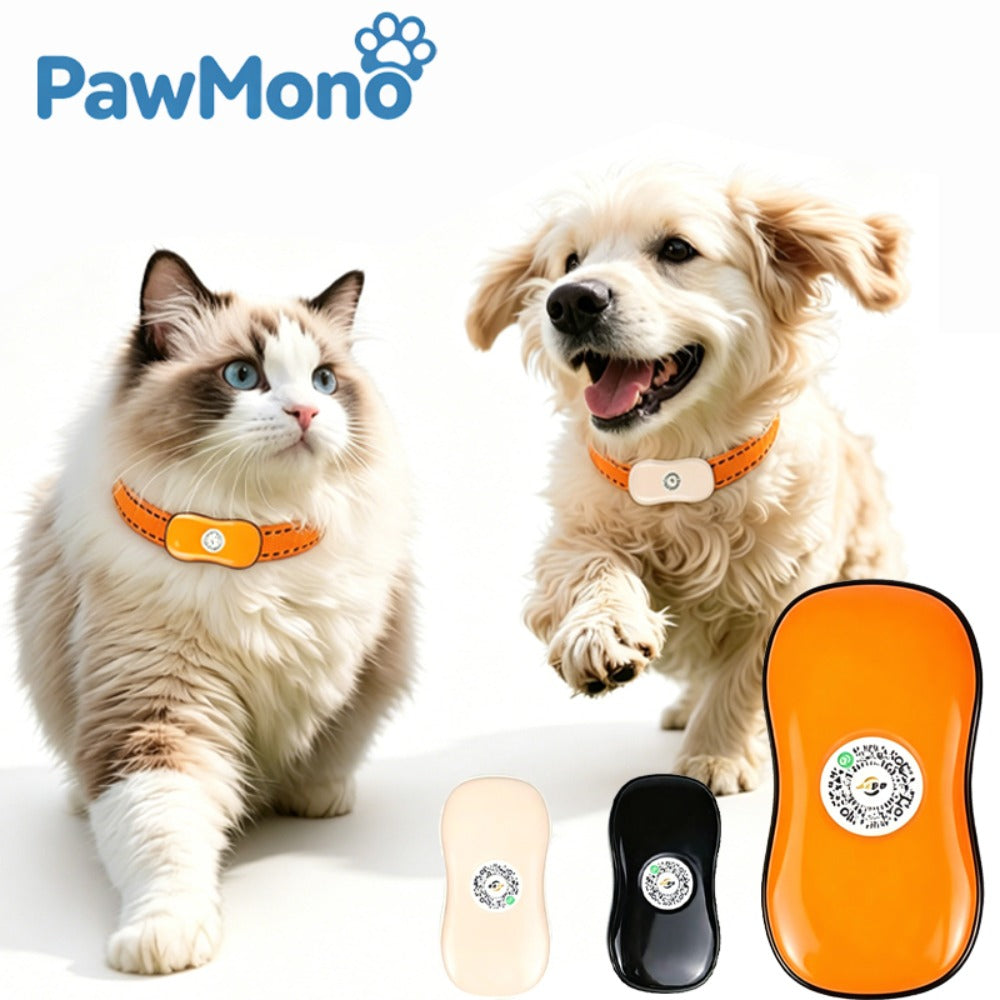 Pet GPS Tracker for Dogs & Cats, IP67 Waterproof Real-Time Location Tracking Collar with Voice Call & Geo-Fence, Rechargeable Smart Pet Locator with Historical Route