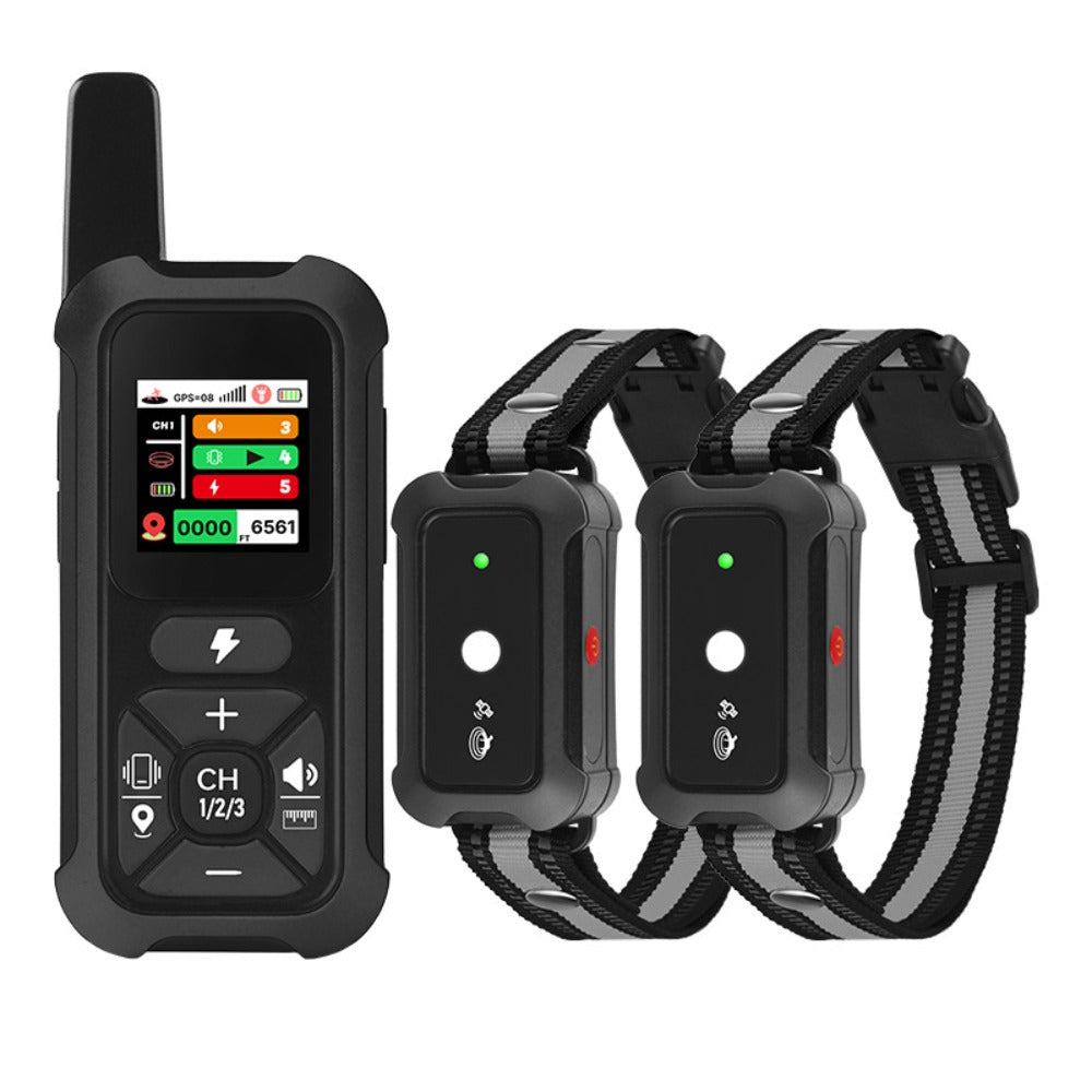 GPS Wireless Dog Fence with Remote Training Collar | 2000m Range, 3 Training Modes, Waterproof