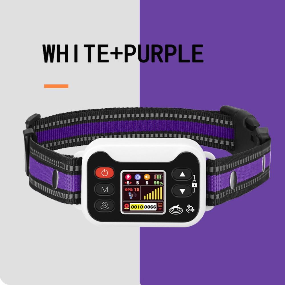 GPS Dog Training Collar with Remote – Waterproof, Rechargeable, Beep/Vibration/Shock Modes for All Breeds