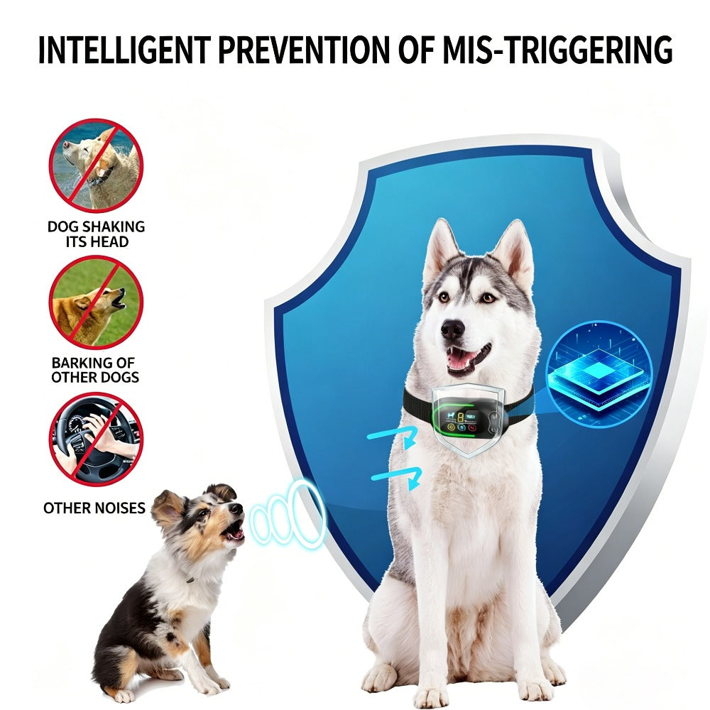 2-in-1 Dog Training Collar with Remote - 500m Range IP67 Waterproof Dog Bark Collar, 3 Modes Beep Vibration Static, Rechargeable Electric Dog Collar for Small Medium Large Dogs