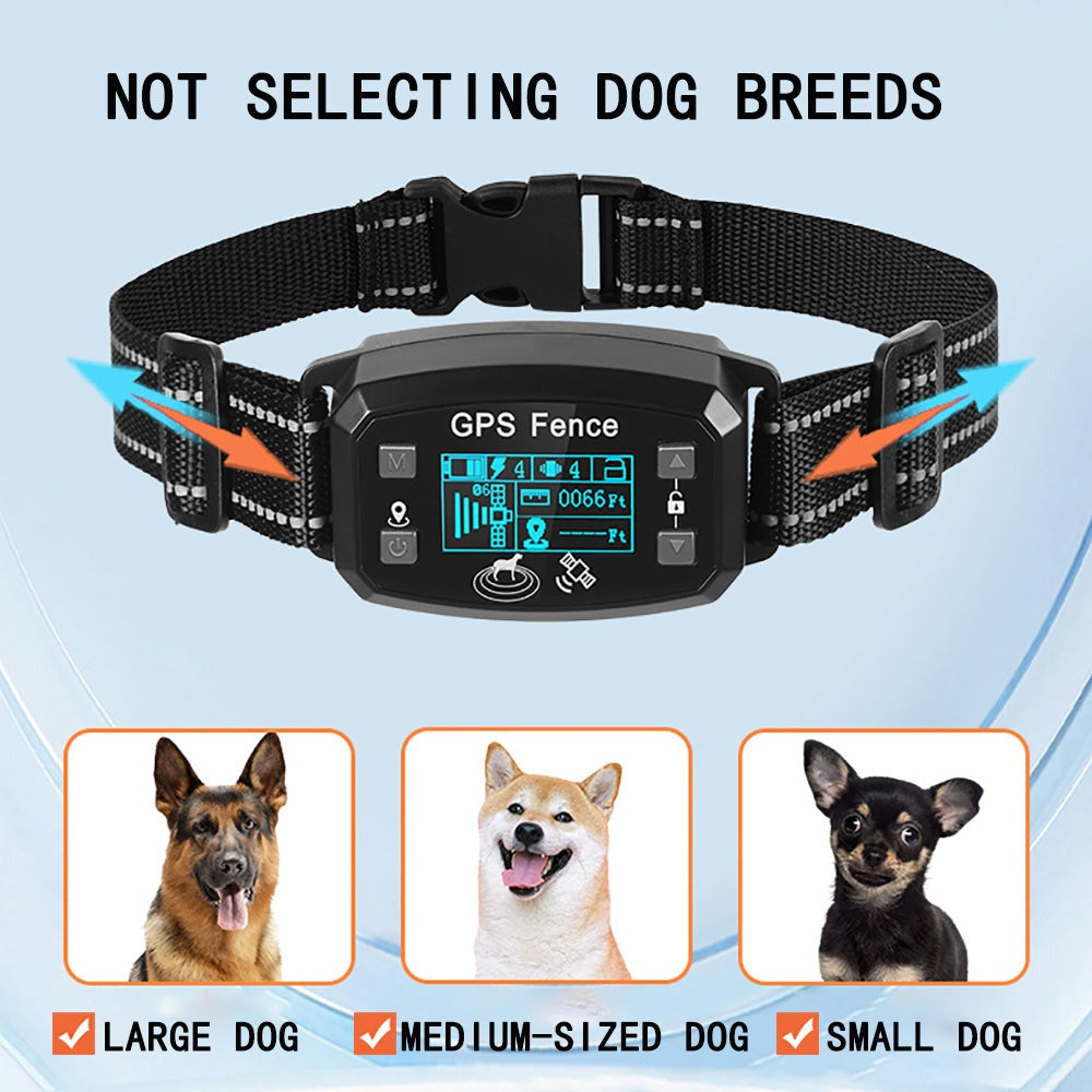 PawMono GPS Dog Fence Collar – Wireless Electronic Pet Containment System with GPS Tracking, Rechargeable & Waterproof for Small, Medium, Large Dogs