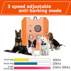 Automatic Ultrasonic Dog Barking Deterrent with 3 Adjustable Frequencies - Safe No Shock Bark Silencer