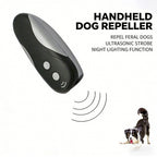 Ultrasonic Dog Repellent with LED Flashlight – Handheld Dog Deterrent for Safe Pet Control & Outdoor Protection