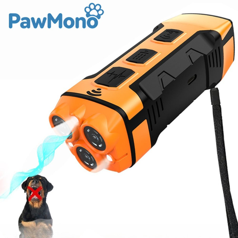 Ultrasonic Dog Training Device - Rechargeable Anti Barking Control for Dogs with LED Light | Safe & Effective Pet Behavior Corrector