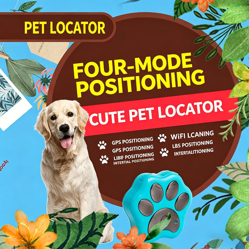 Dog GPS Tracker Collar, Real-Time Location Pet Locator with 5-Mode Positioning, IP66 Waterproof Anti-Lost Pet Tracker for Dogs Cats